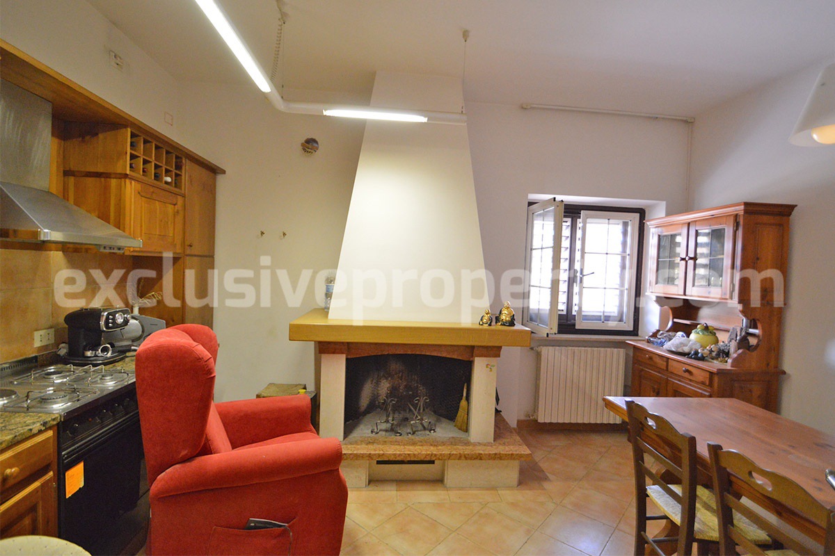 Spacious stone property with terrace - lift - garage and two units for sale in Bagnoli del Trigno - Molise - Italy