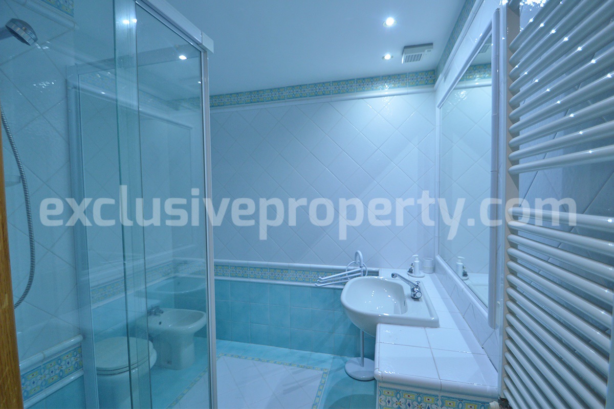 Spacious stone property with terrace - lift - garage and two units for sale in Bagnoli del Trigno - Molise - Italy