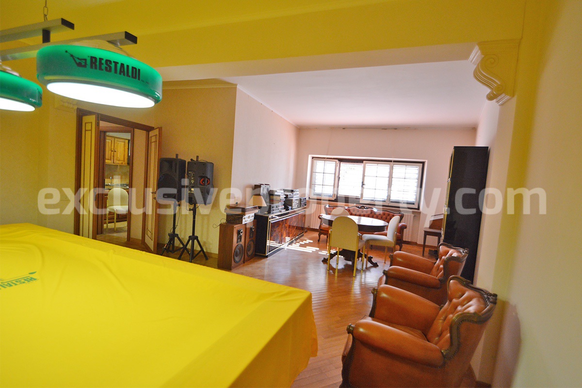 Spacious stone property with terrace - lift - garage and two units for sale in Bagnoli del Trigno - Molise - Italy