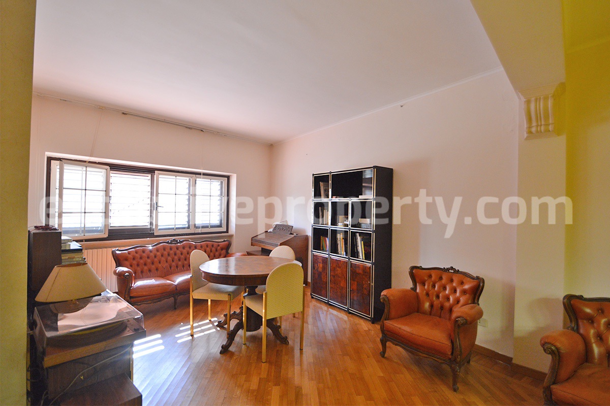 Spacious stone property with terrace - lift - garage and two units for sale in Bagnoli del Trigno - Molise - Italy