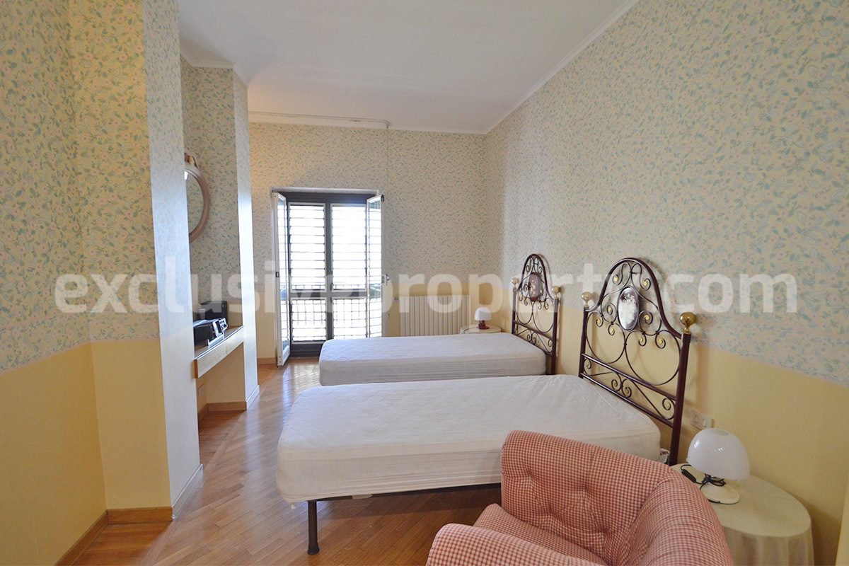 Spacious stone property with terrace - lift - garage and two units for sale in Bagnoli del Trigno - Molise - Italy