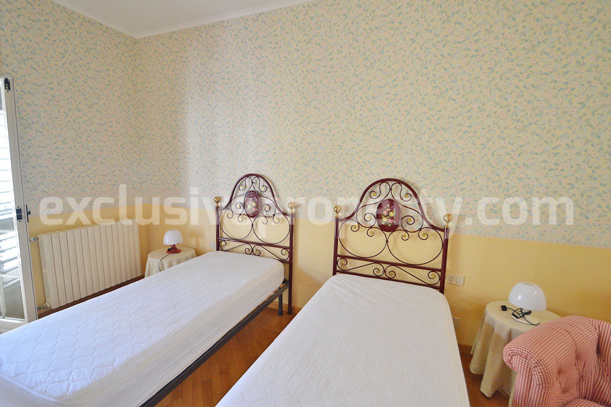 Spacious stone property with terrace - lift - garage and two units for sale in Bagnoli del Trigno - Molise - Italy