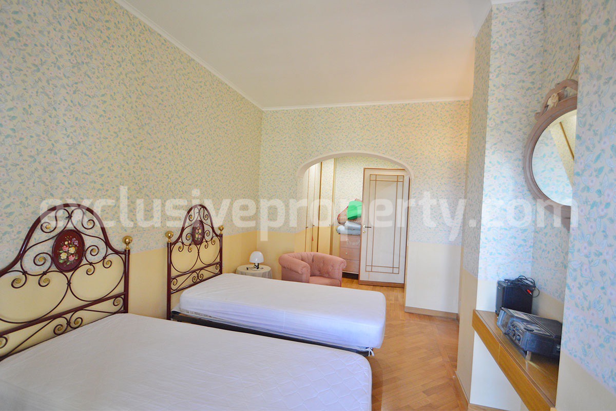 Spacious stone property with terrace - lift - garage and two units for sale in Bagnoli del Trigno - Molise - Italy