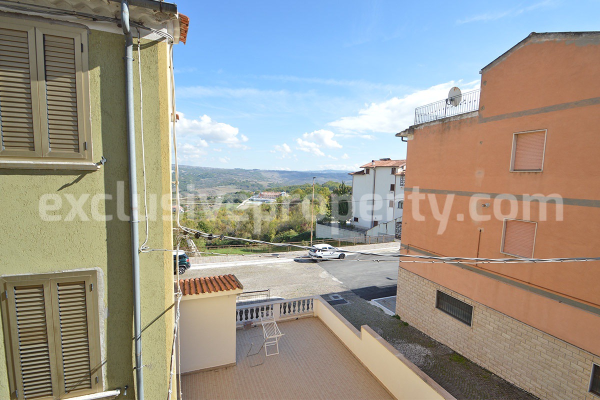Spacious stone property with terrace - lift - garage and two units for sale in Bagnoli del Trigno - Molise - Italy