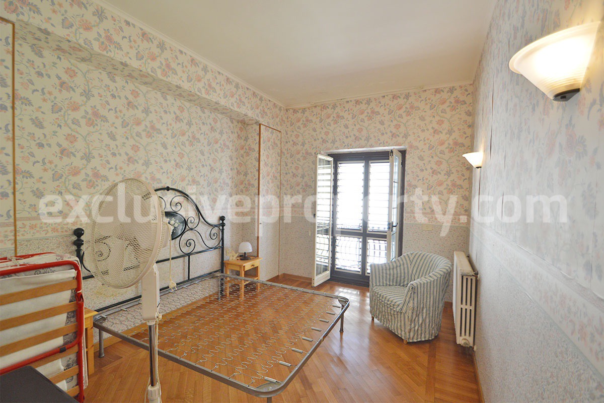 Spacious stone property with terrace - lift - garage and two units for sale in Bagnoli del Trigno - Molise - Italy