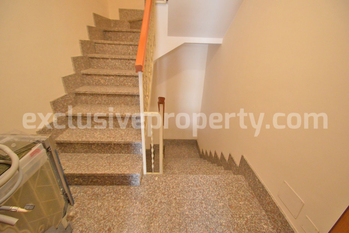 Spacious stone property with terrace - lift - garage and two units for sale in Bagnoli del Trigno - Molise - Italy