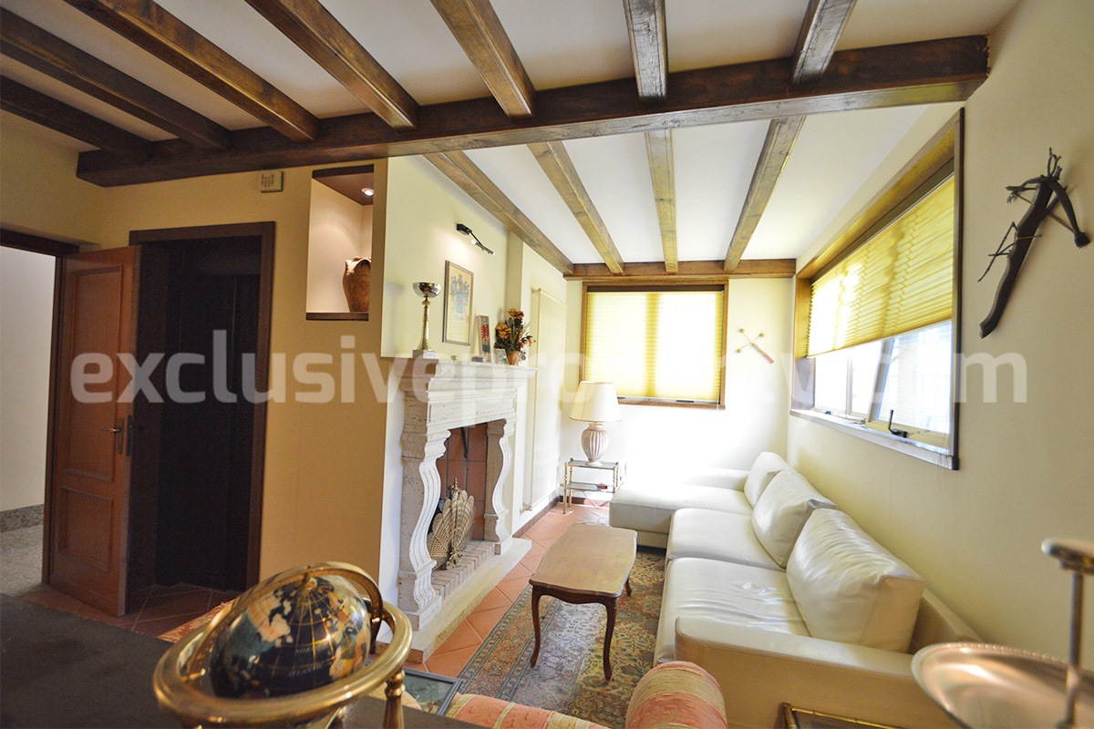 Spacious stone property with terrace - lift - garage and two units for sale in Bagnoli del Trigno - Molise - Italy