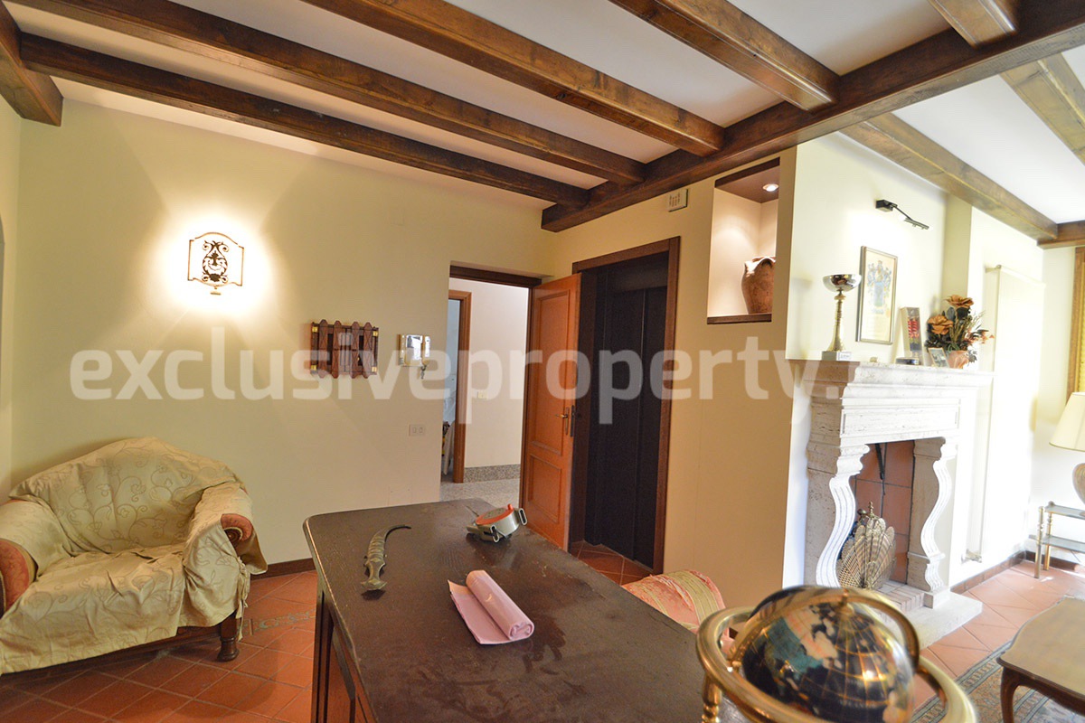 Spacious stone property with terrace - lift - garage and two units for sale in Bagnoli del Trigno - Molise - Italy