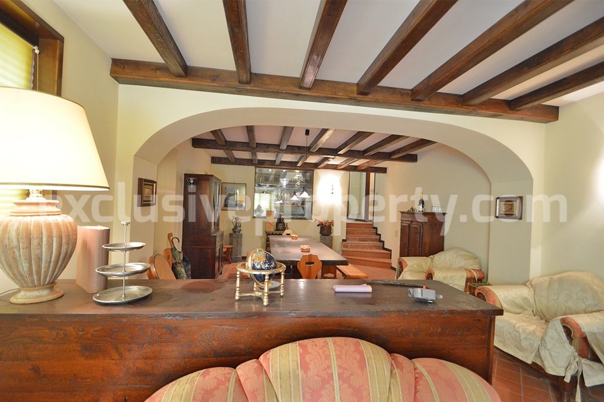 Spacious stone property with terrace - lift - garage and two units for sale in Bagnoli del Trigno - Molise - Italy