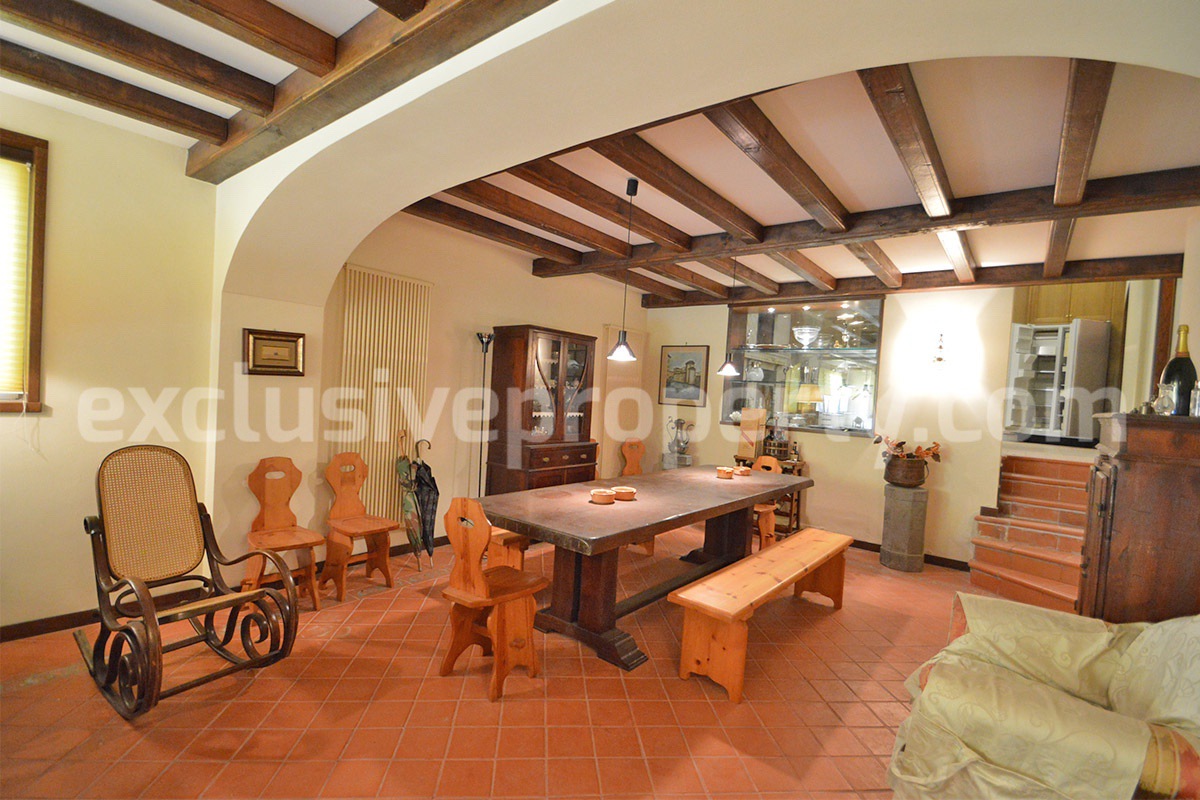 Spacious stone property with terrace - lift - garage and two units for sale in Bagnoli del Trigno - Molise - Italy