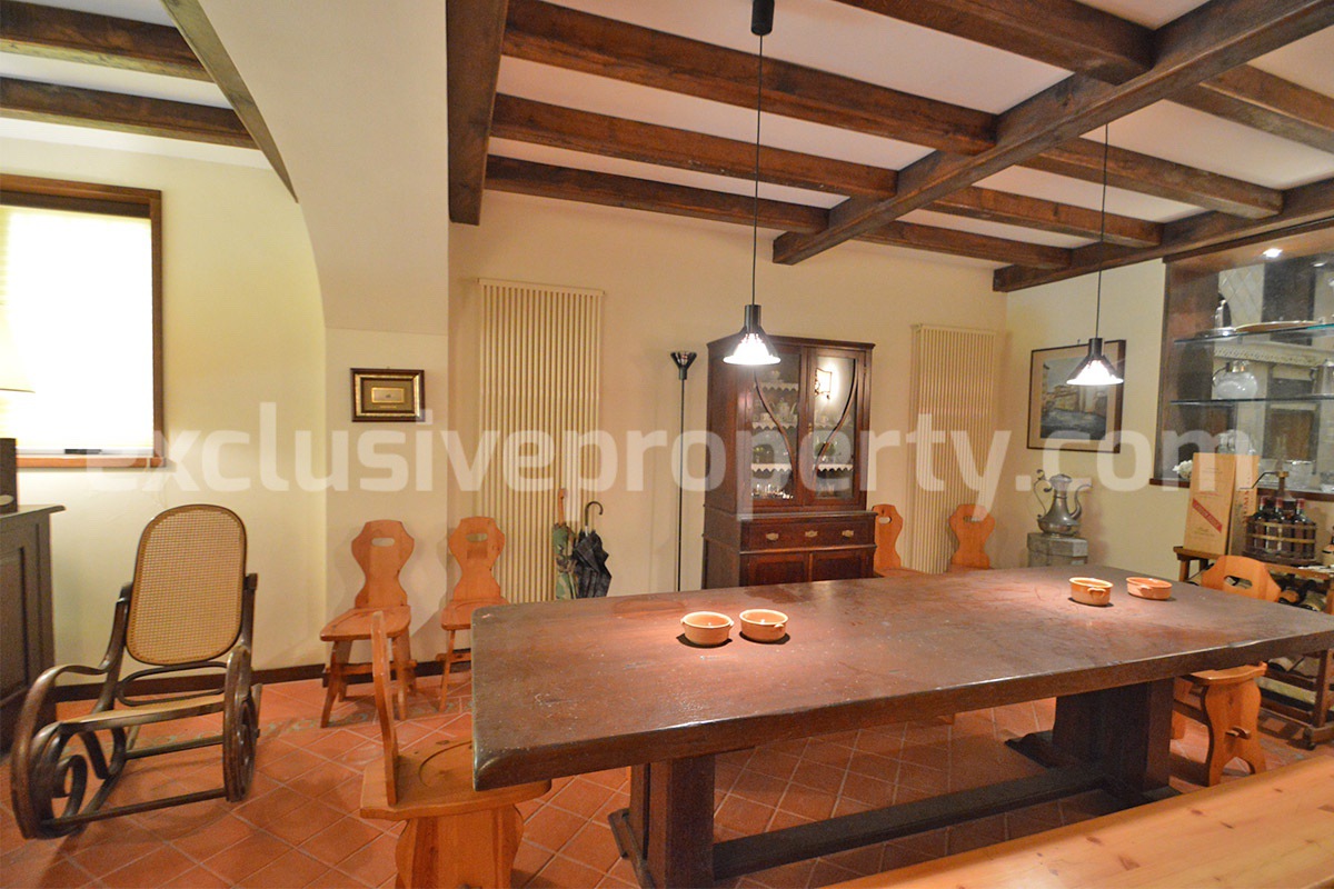 Spacious stone property with terrace - lift - garage and two units for sale in Bagnoli del Trigno - Molise - Italy