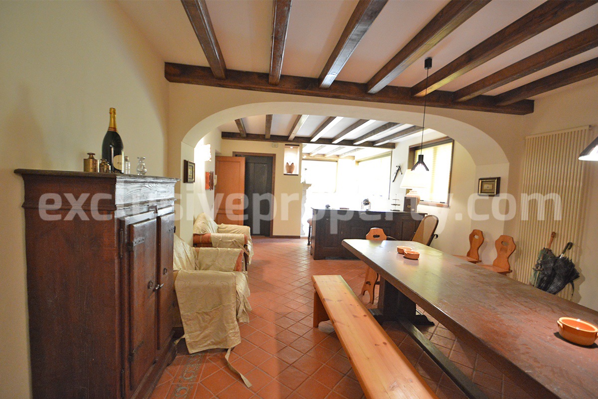 Spacious stone property with terrace - lift - garage and two units for sale in Bagnoli del Trigno - Molise - Italy