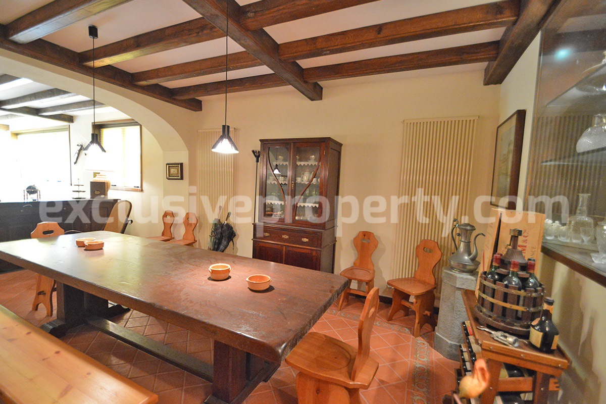 Spacious stone property with terrace - lift - garage and two units for sale in Bagnoli del Trigno - Molise - Italy