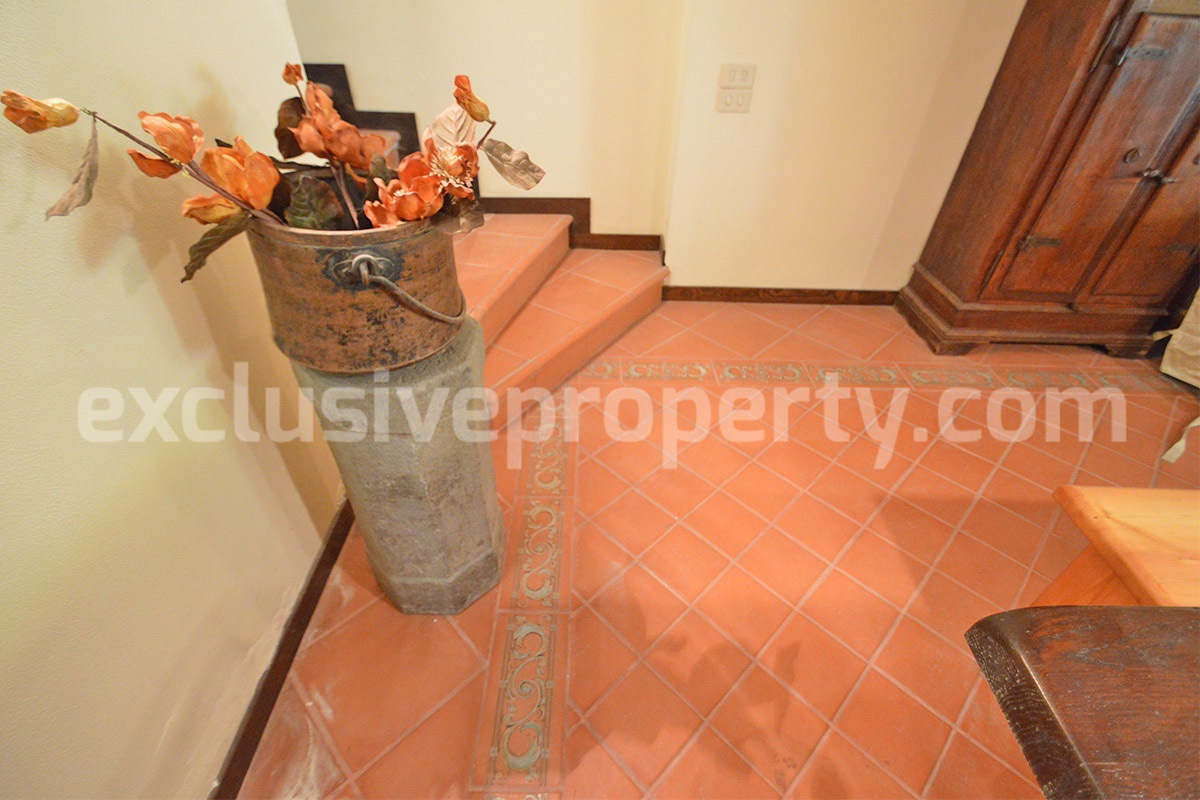 Spacious stone property with terrace - lift - garage and two units for sale in Bagnoli del Trigno - Molise - Italy