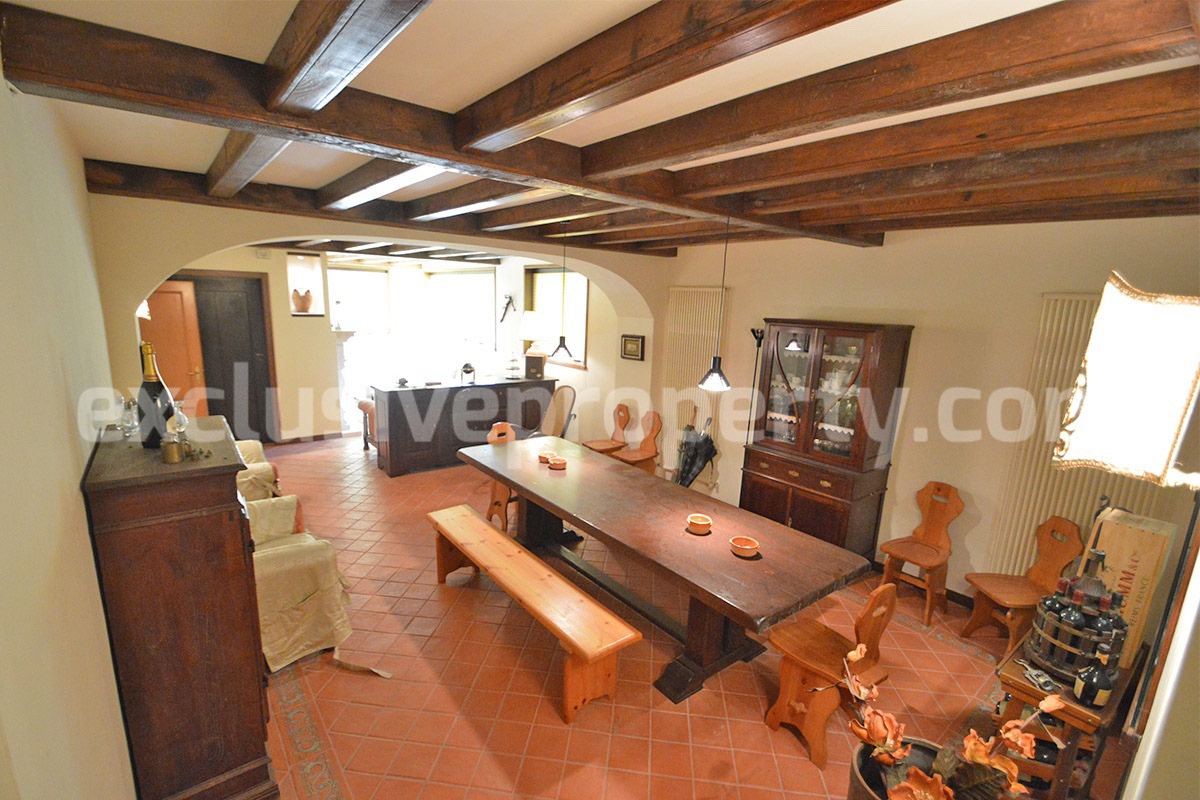 Spacious stone property with terrace - lift - garage and two units for sale in Bagnoli del Trigno - Molise - Italy