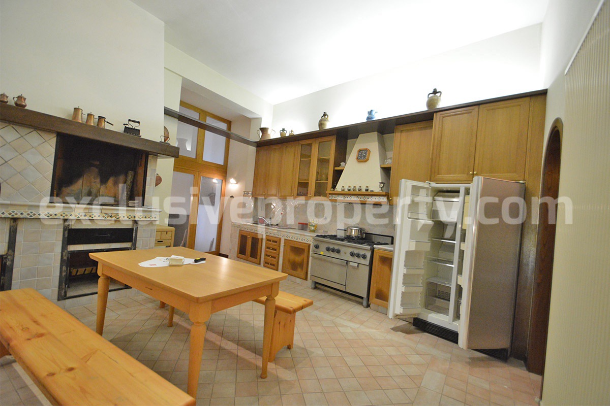 Spacious stone property with terrace - lift - garage and two units for sale in Bagnoli del Trigno - Molise - Italy