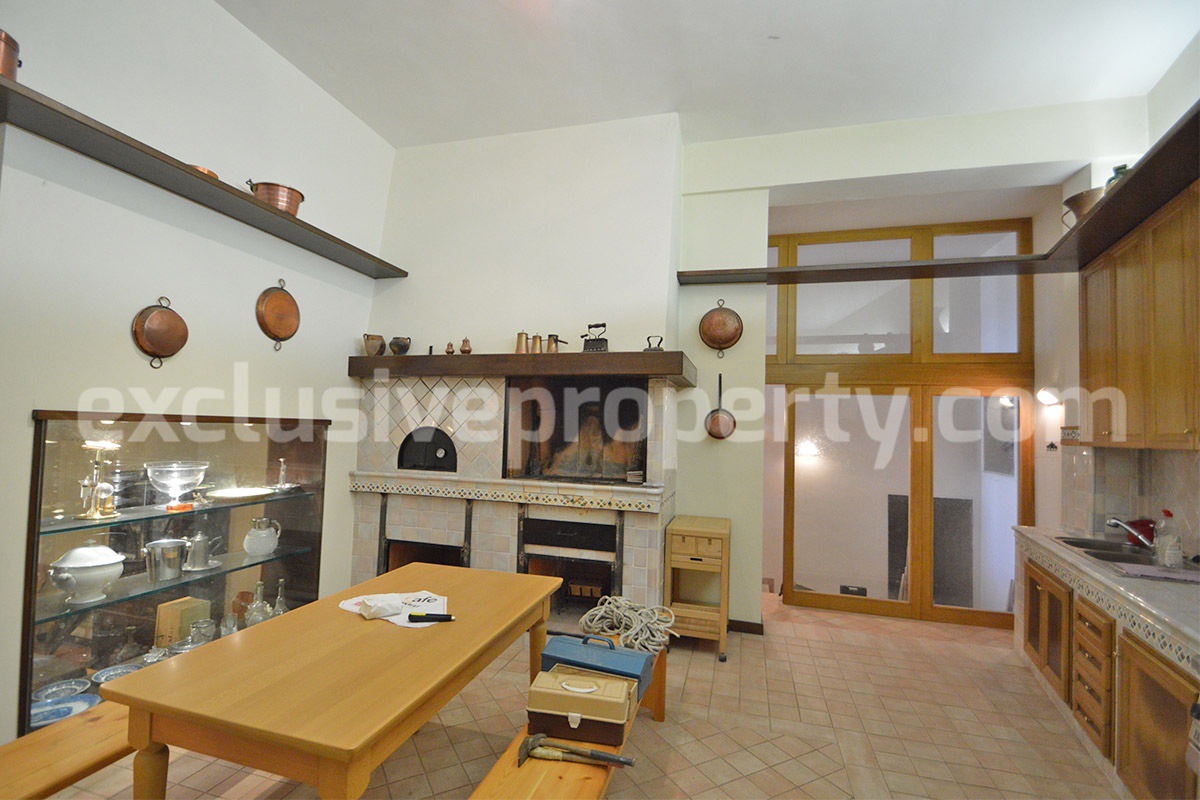 Spacious stone property with terrace - lift - garage and two units for sale in Bagnoli del Trigno - Molise - Italy