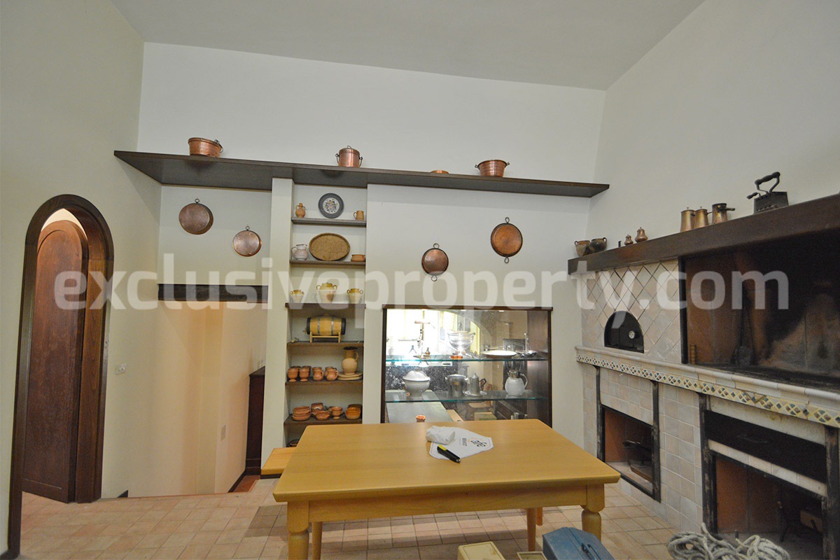 Spacious stone property with terrace - lift - garage and two units for sale in Bagnoli del Trigno - Molise - Italy