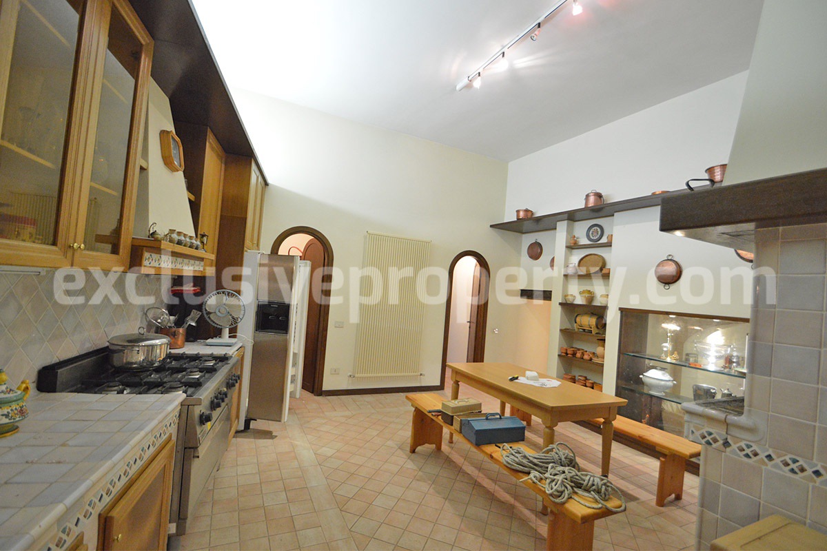 Spacious stone property with terrace - lift - garage and two units for sale in Bagnoli del Trigno - Molise - Italy