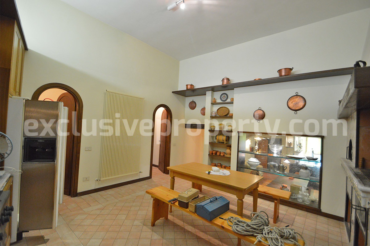 Spacious stone property with terrace - lift - garage and two units for sale in Bagnoli del Trigno - Molise - Italy