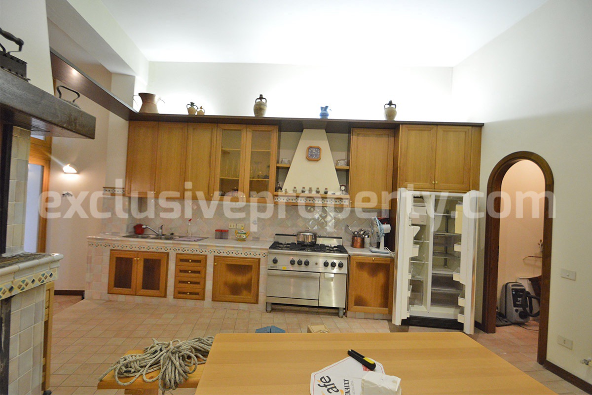 Spacious stone property with terrace - lift - garage and two units for sale in Bagnoli del Trigno - Molise - Italy