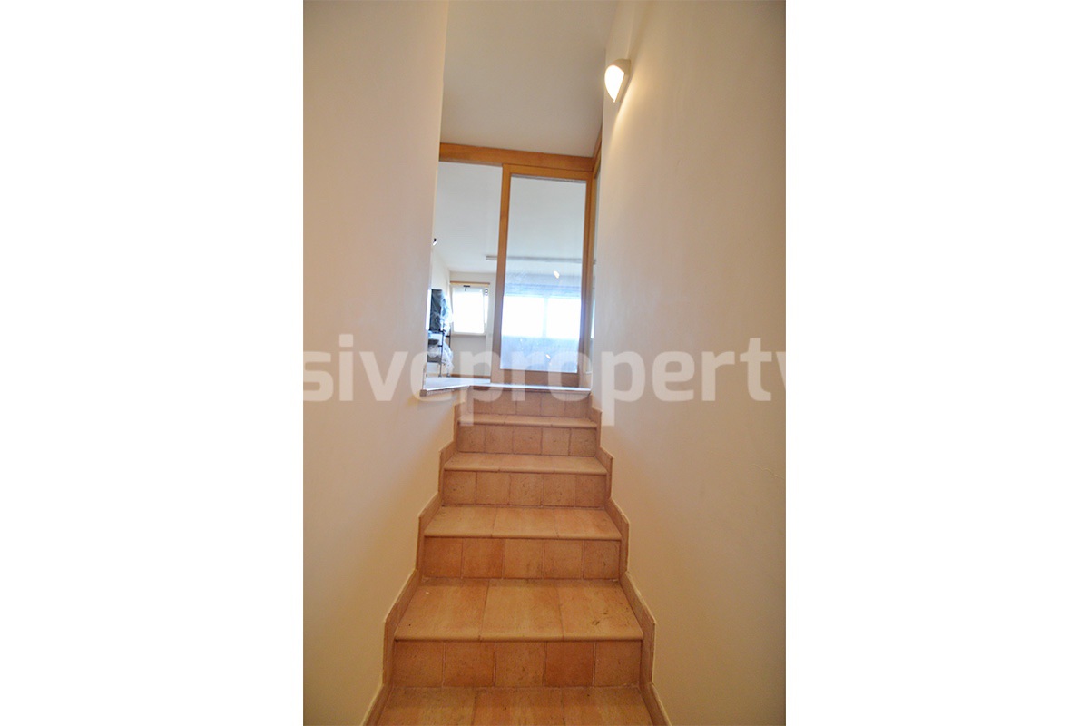 Spacious stone property with terrace - lift - garage and two units for sale in Bagnoli del Trigno - Molise - Italy