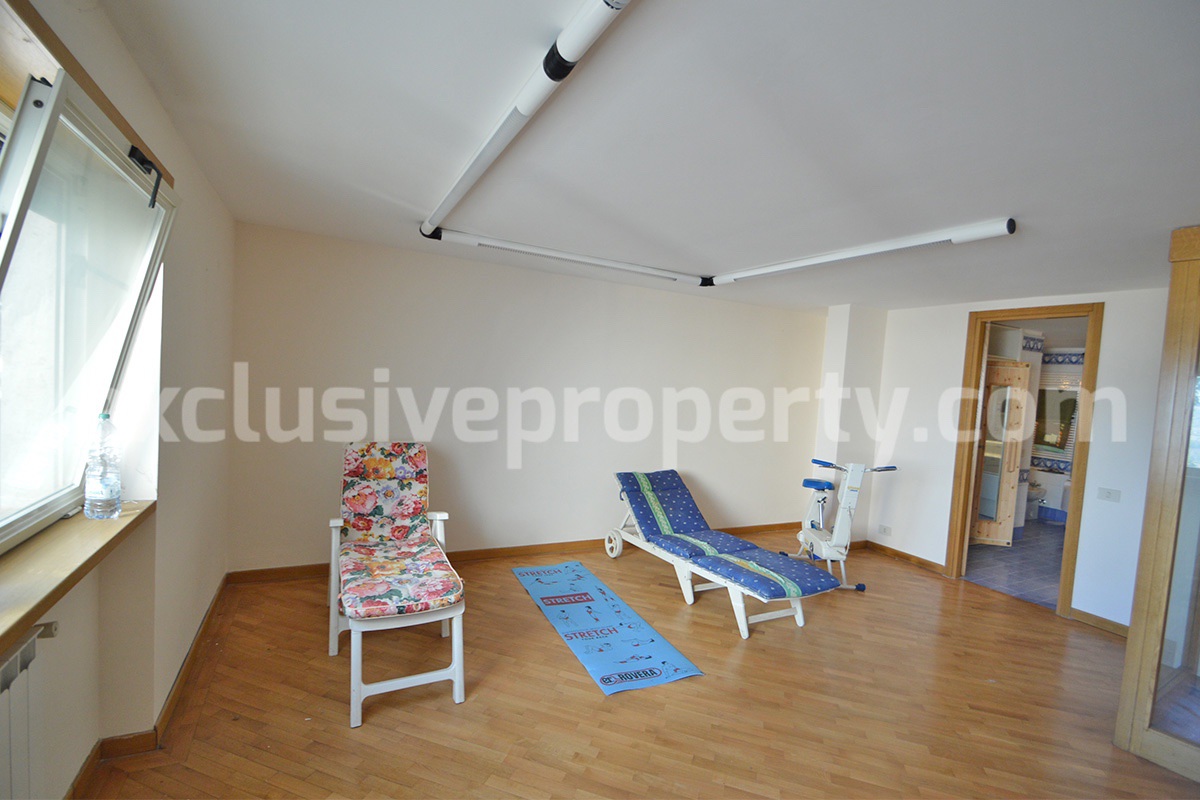 Spacious stone property with terrace - lift - garage and two units for sale in Bagnoli del Trigno - Molise - Italy