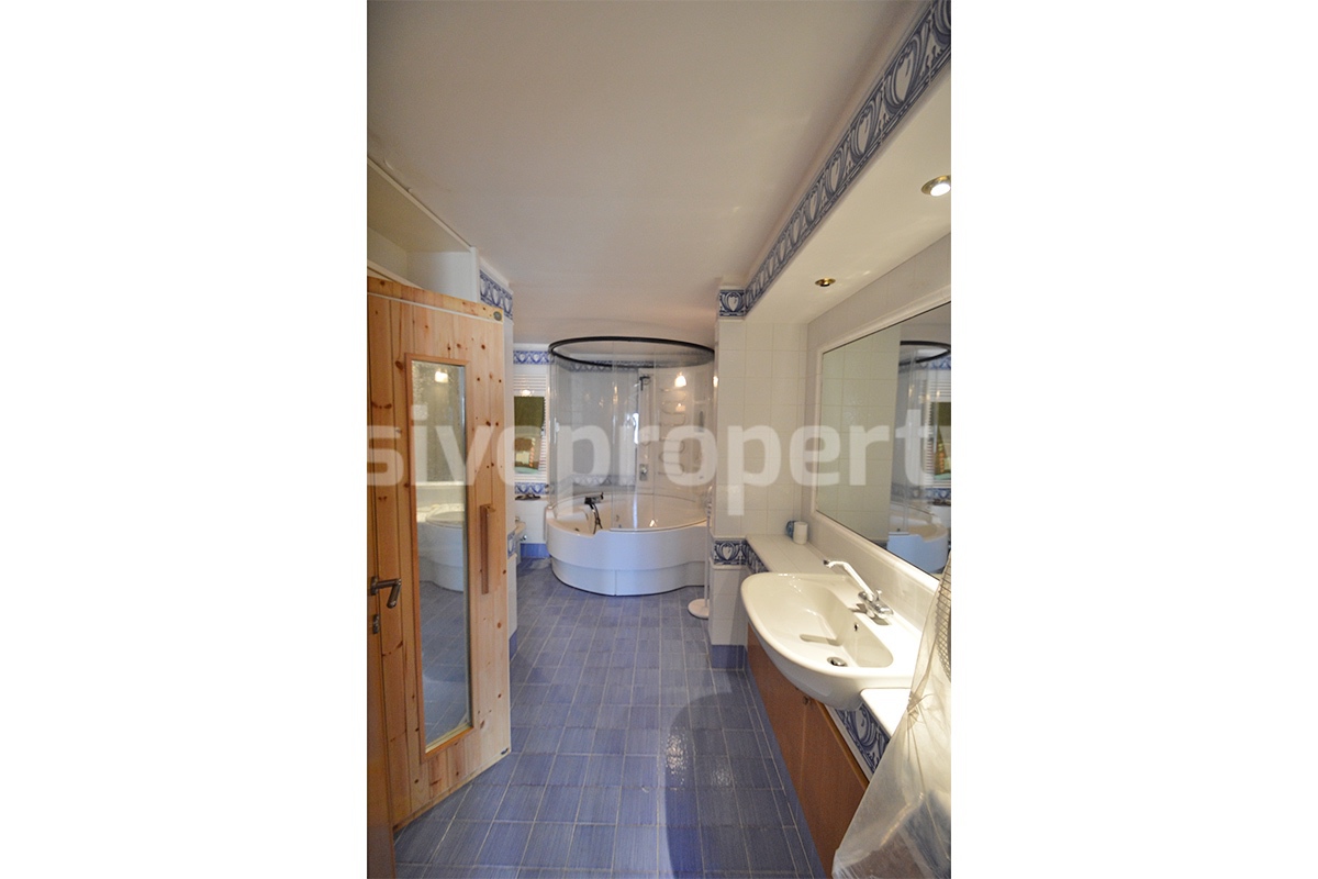 Spacious stone property with terrace - lift - garage and two units for sale in Bagnoli del Trigno - Molise - Italy