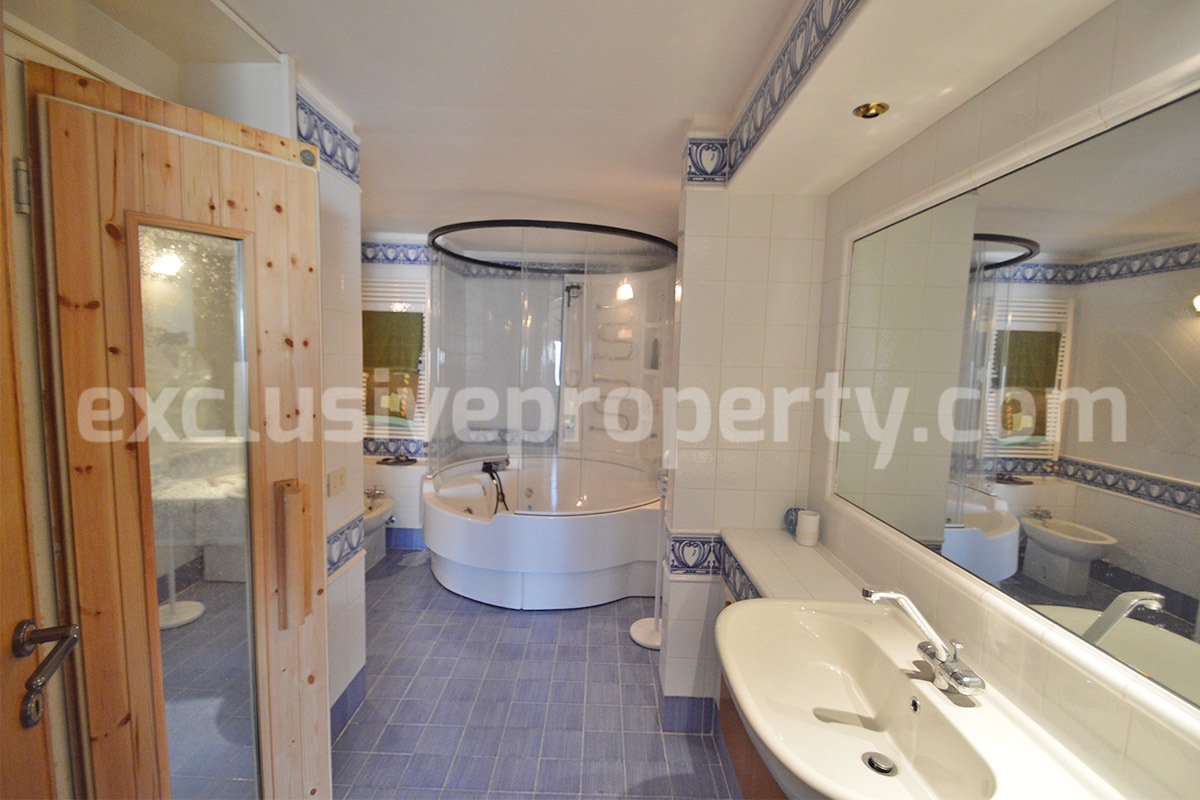 Spacious stone property with terrace - lift - garage and two units for sale in Bagnoli del Trigno - Molise - Italy