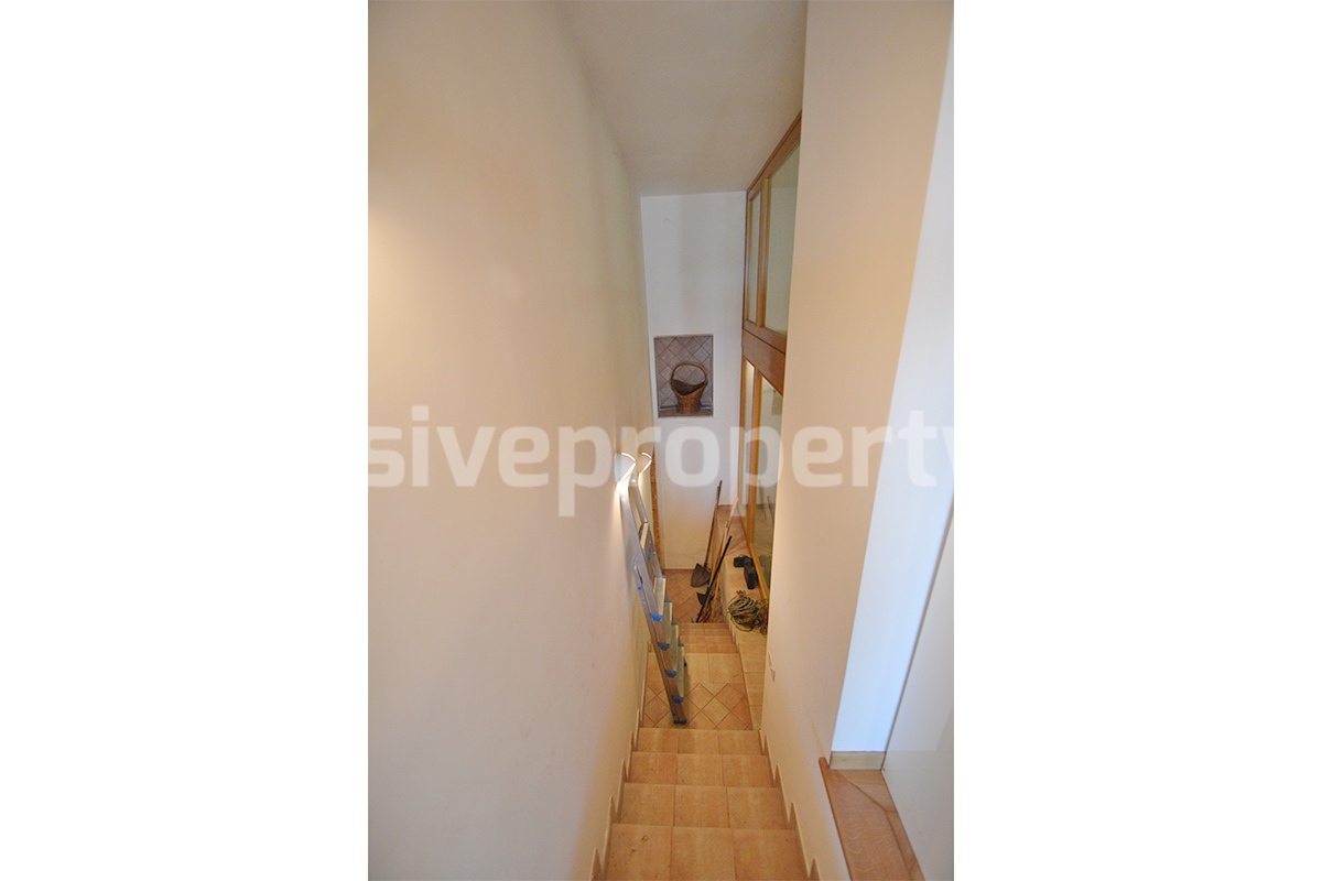 Spacious stone property with terrace - lift - garage and two units for sale in Bagnoli del Trigno - Molise - Italy