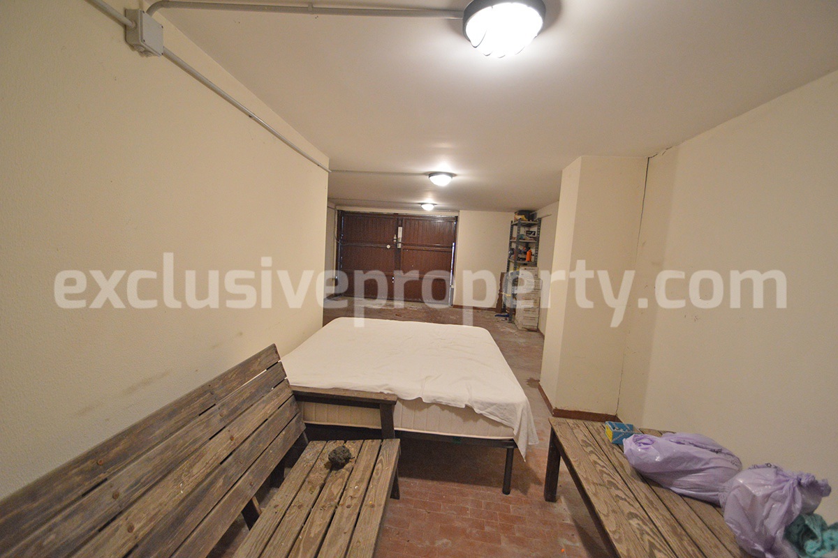 Spacious stone property with terrace - lift - garage and two units for sale in Bagnoli del Trigno - Molise - Italy
