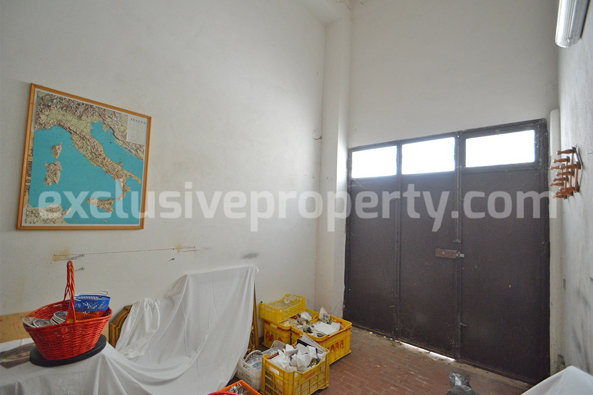 Spacious stone property with terrace - lift - garage and two units for sale in Bagnoli del Trigno - Molise - Italy
