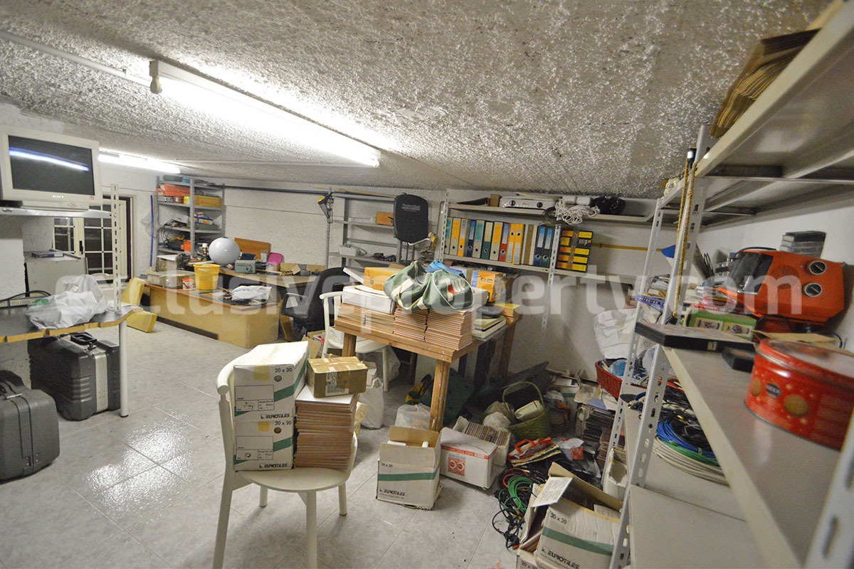 Spacious stone property with terrace - lift - garage and two units for sale in Bagnoli del Trigno - Molise - Italy