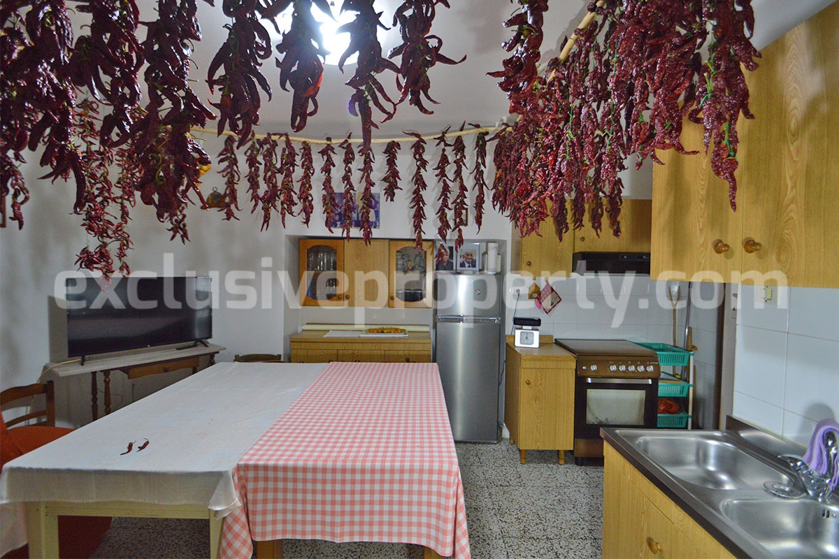 Furnished Townhouse for Sale in Mafalda in Molise with Sea and Mountain Views