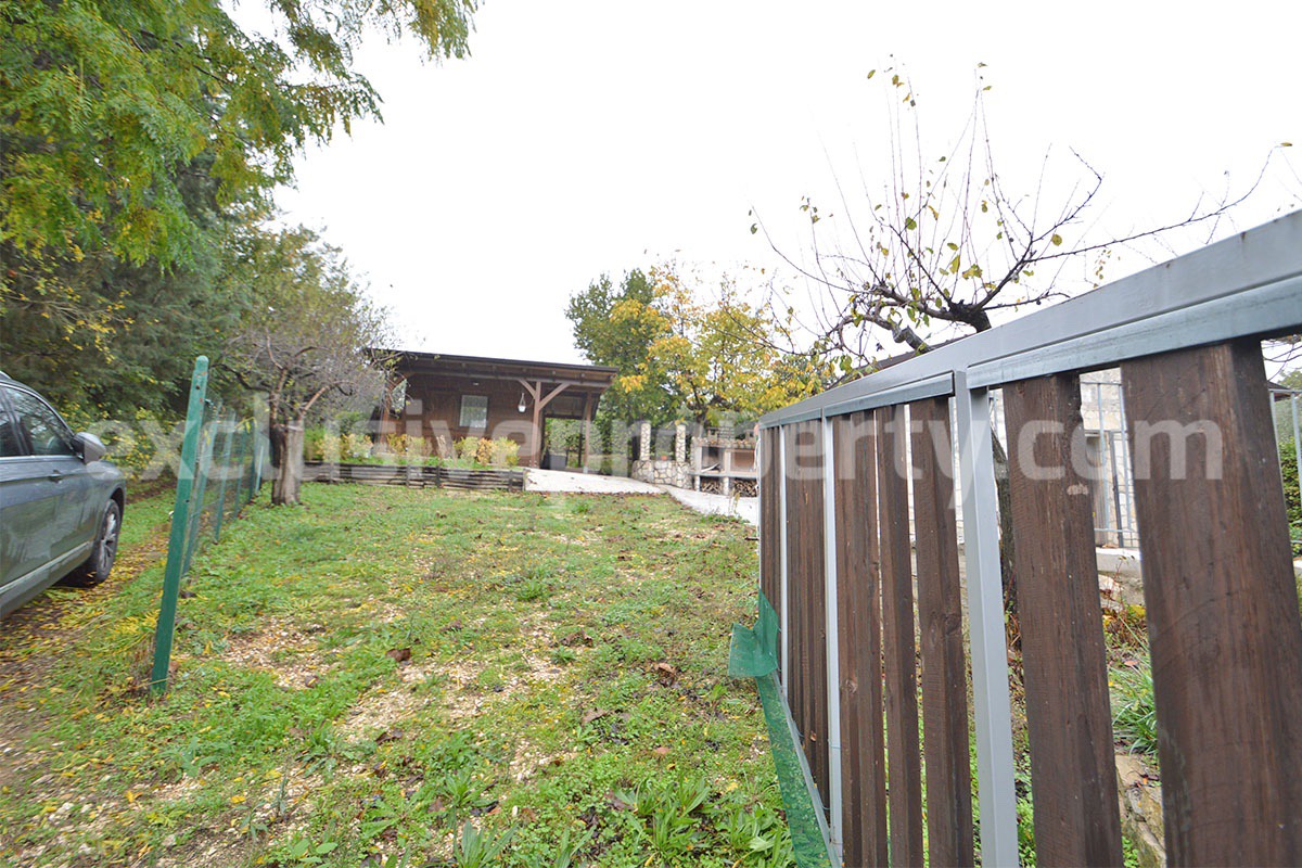 Peaceful Country Oasis for Sale near Mafalda - Molise with Olive Grove - Stone House and Wooden Building