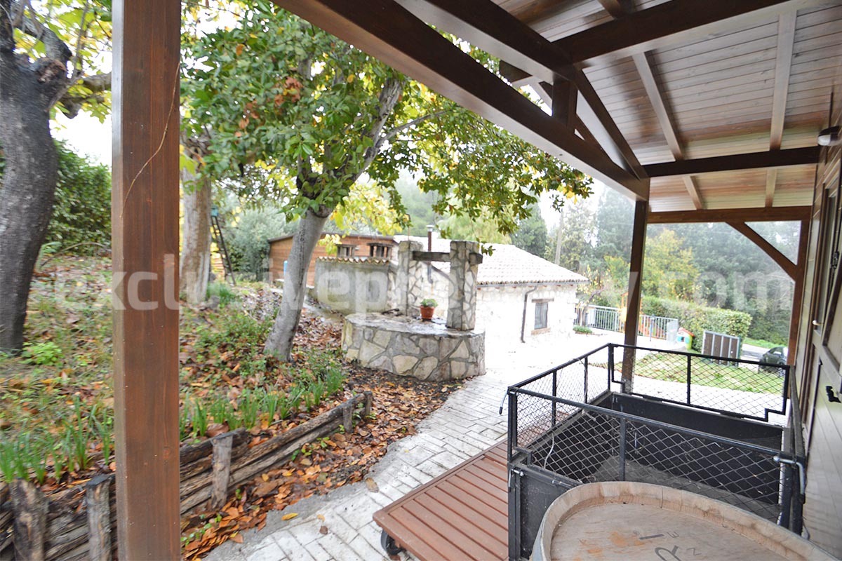 Peaceful Country Oasis for Sale near Mafalda - Molise with Olive Grove - Stone House and Wooden Building