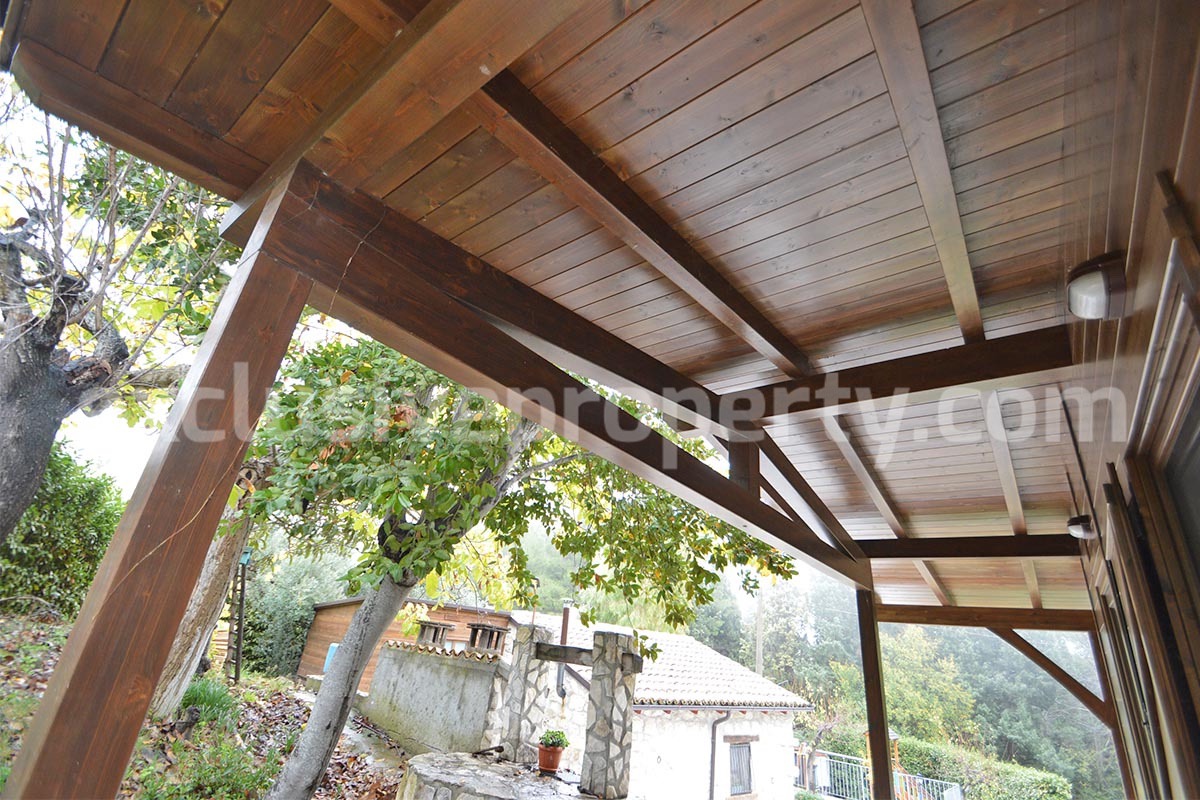 Peaceful Country Oasis for Sale near Mafalda - Molise with Olive Grove - Stone House and Wooden Building