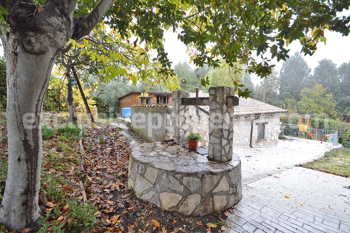 Peaceful Country Oasis for Sale near Mafalda - Molise with Olive Grove - Stone House and Wooden Building