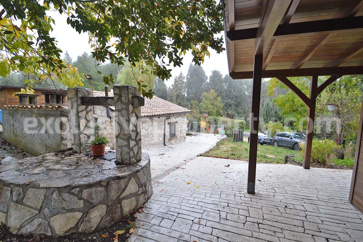 Peaceful Country Oasis for Sale near Mafalda - Molise with Olive Grove - Stone House and Wooden Building