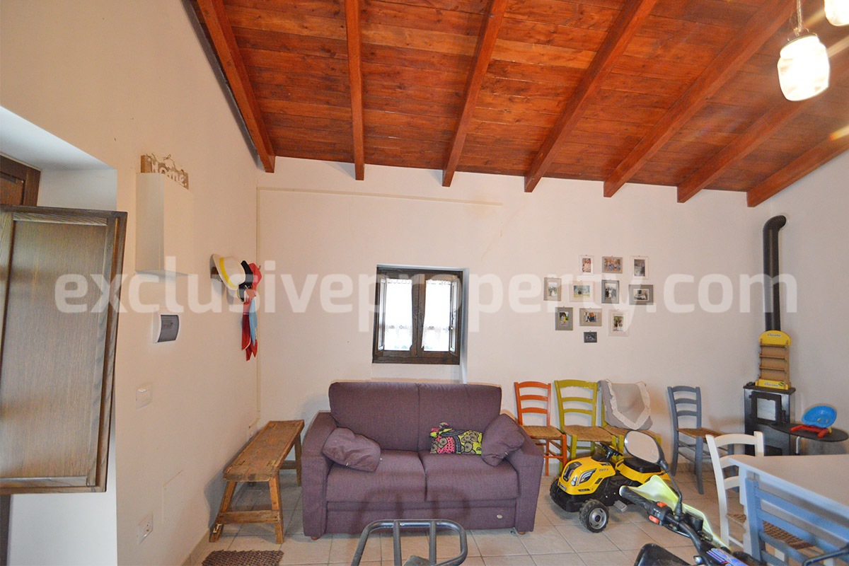Peaceful Country Oasis for Sale near Mafalda - Molise with Olive Grove - Stone House and Wooden Building