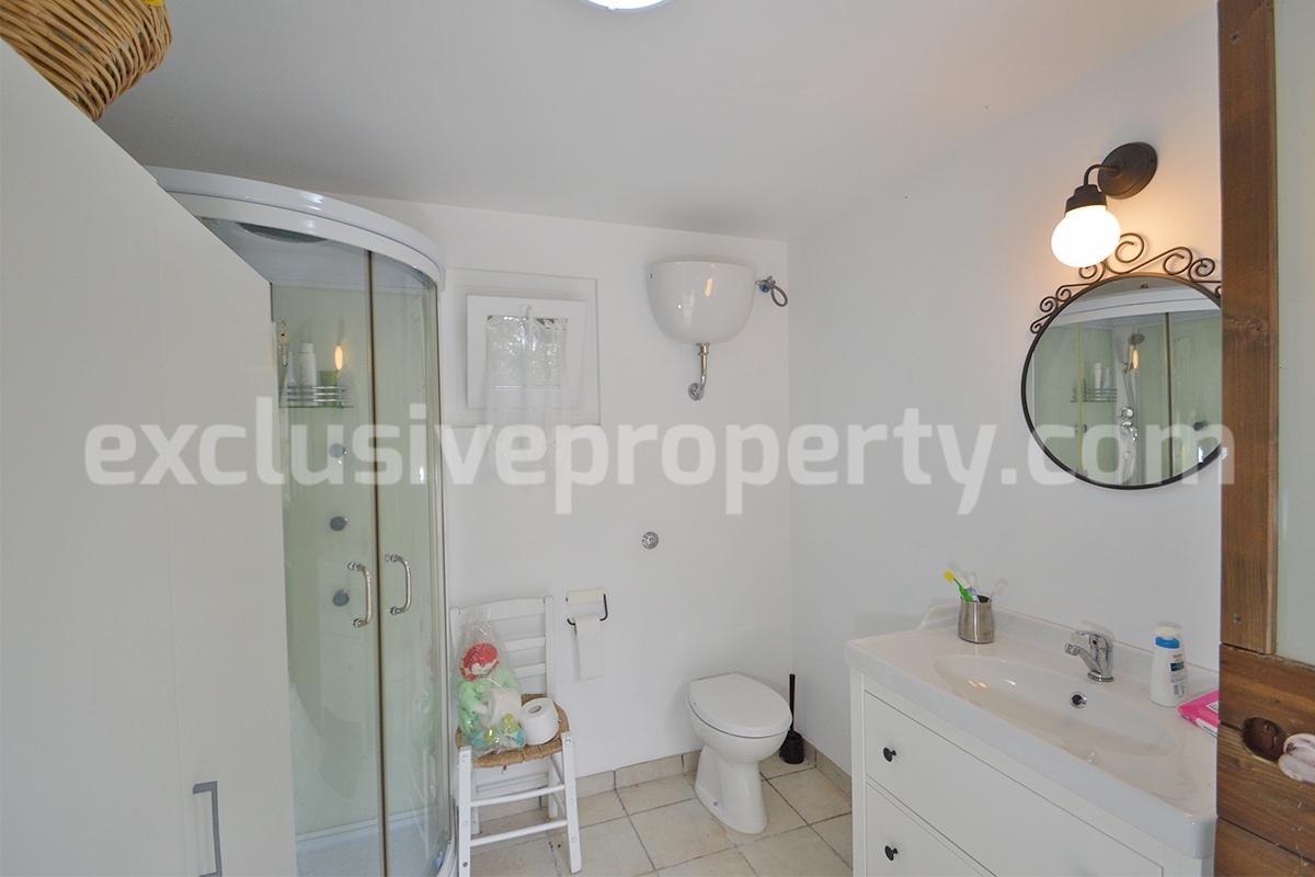 Peaceful Country Oasis for Sale near Mafalda - Molise with Olive Grove - Stone House and Wooden Building