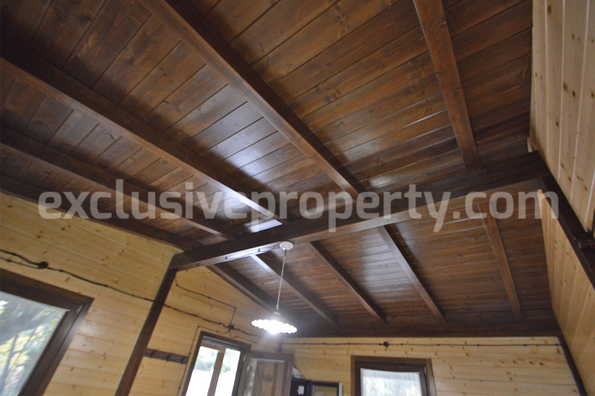 Peaceful Country Oasis for Sale near Mafalda - Molise with Olive Grove - Stone House and Wooden Building