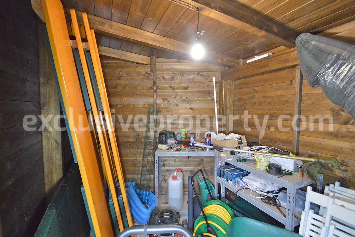 Peaceful Country Oasis for Sale near Mafalda - Molise with Olive Grove - Stone House and Wooden Building