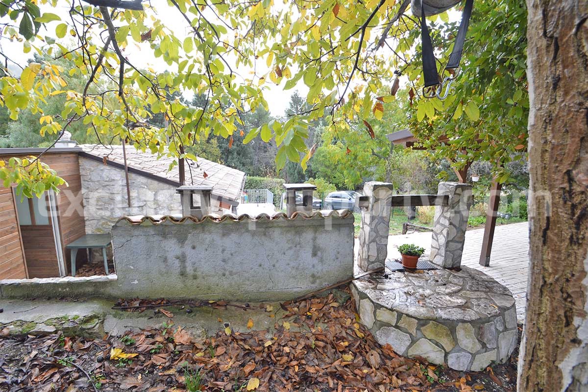 Peaceful Country Oasis for Sale near Mafalda - Molise with Olive Grove - Stone House and Wooden Building