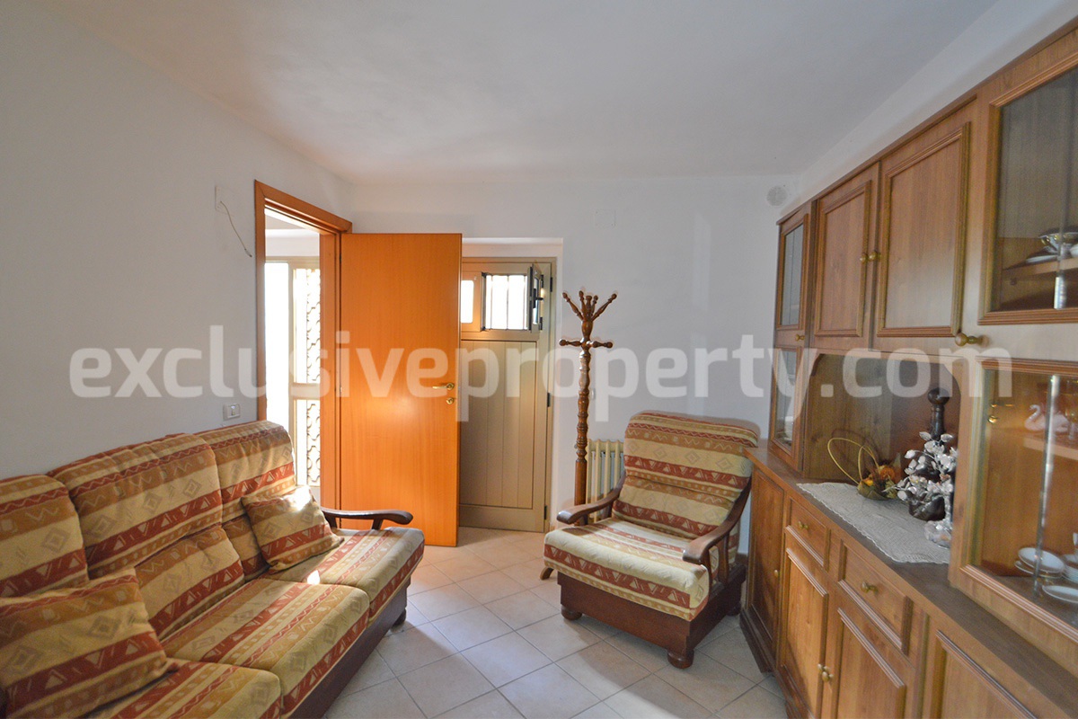 Furnished Town House with Garden and Garage for Sale in Montemitro - Molise - Near the Adriatic Sea
