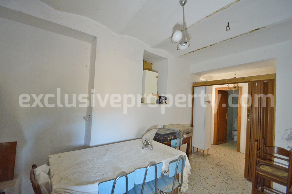 Stone Town House for Sale in the Medieval Centre of Montemitro - Molise - Near the Adriatic Coast