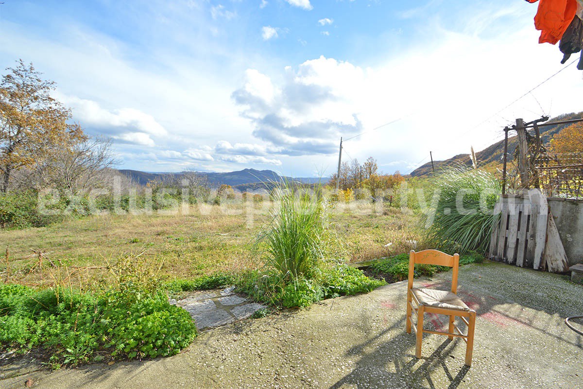 Charming Stone Country House for Sale in Molise - Italy with Land - Fireplace and Panoramic Views