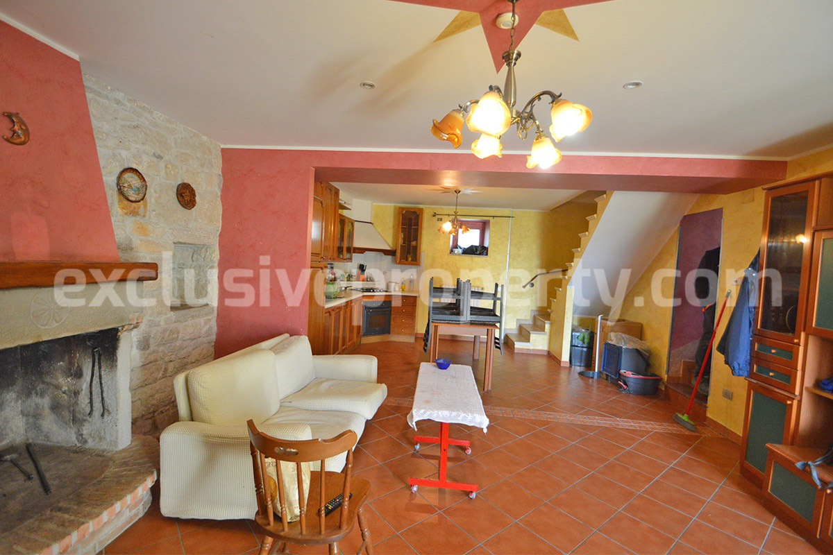 Charming Stone Country House for Sale in Molise - Italy with Land - Fireplace and Panoramic Views