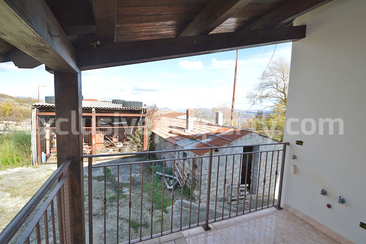 Charming Stone Country House for Sale in Molise - Italy with Land - Fireplace and Panoramic Views