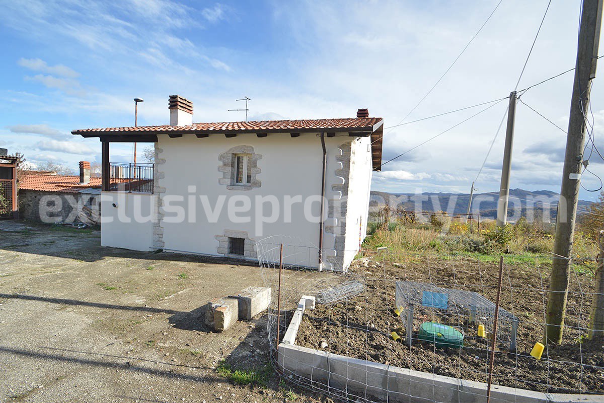 Charming Stone Country House for Sale in Molise - Italy with Land - Fireplace and Panoramic Views